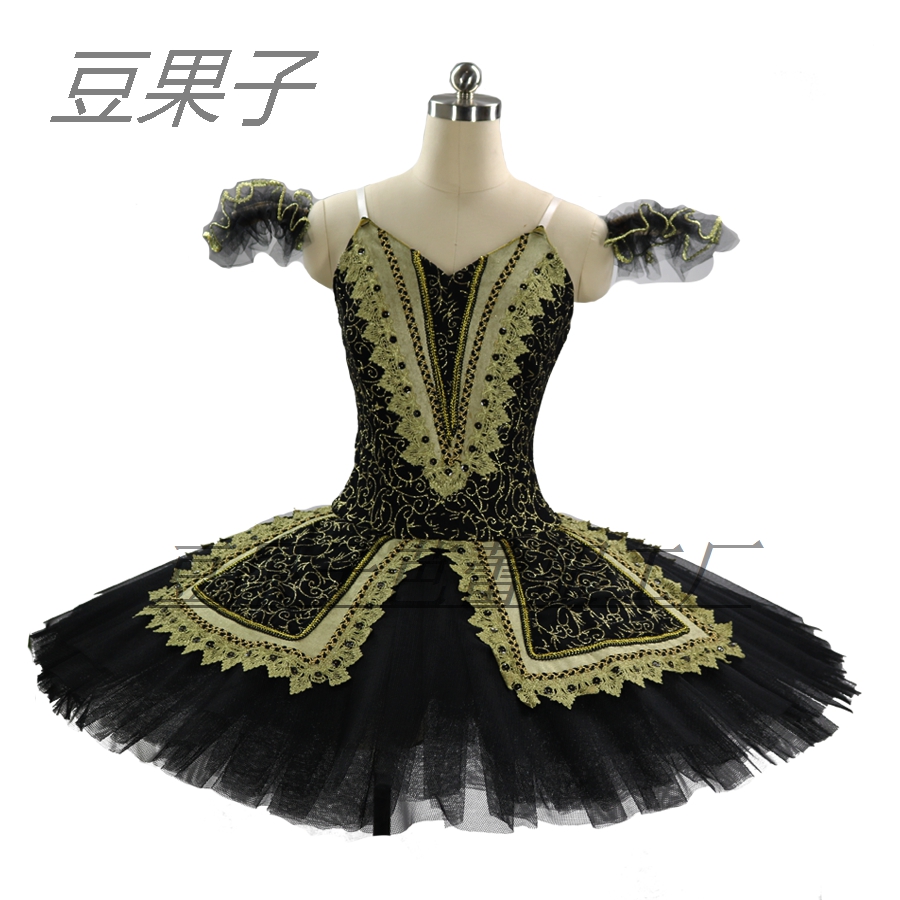 Black Ballet TUTU Fluffy Skirt Girl Group Match Dancing to customize adult children's jam Hard net