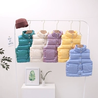 Детский жилет с пухом подходит для мужчин и женщин для девочек, утепленный демисезонный пуховик, коллекция 2021, в западном стиле