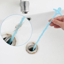 Hair cleaning dredging bathroom sink pipe anti-blocking artifact sewer hair hook barbed cleaning