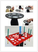 Round and square acrylic drying brush holder portable style Specialization Makeup Brush Drying Rack Beauty Brush cleaning tool