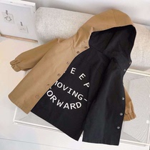 Boy Spring and autumn 2022 Spring and autumn Two sides wear jacket in the middle of the children Long style Demeanor Temperamental jacket