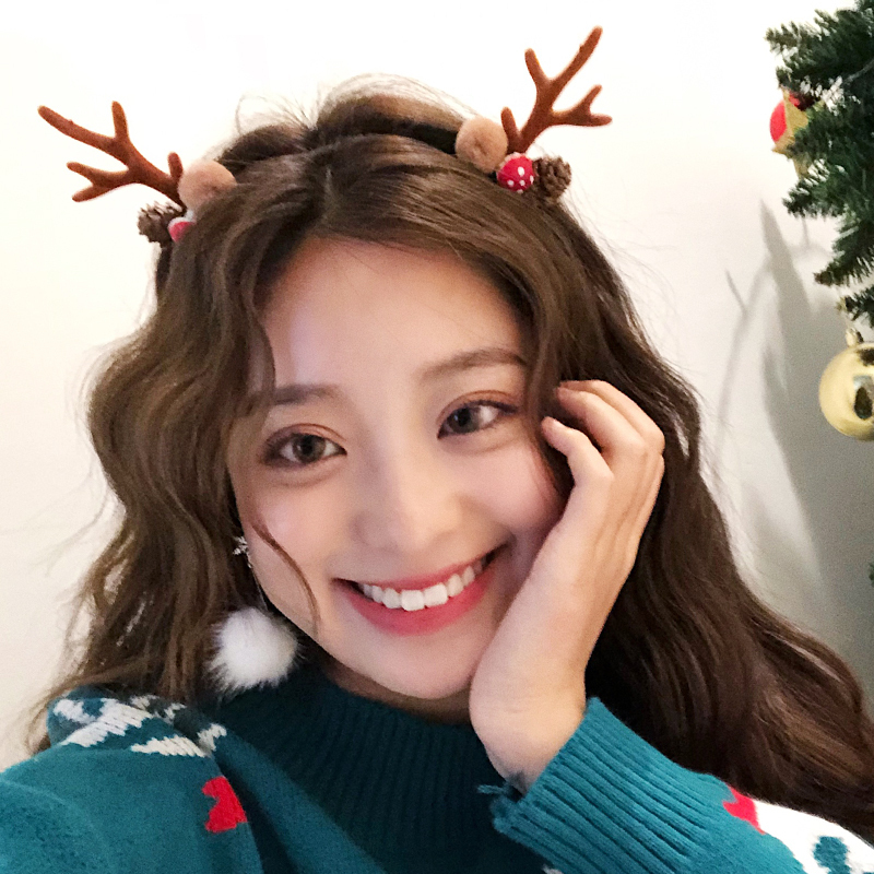 Deer Corner Headwear Hair Clip Hair Stirrup Sensewoman Christmas Clip Hair Clip Woman Photo Hair Adorned With Cute Hair Hoop Dress Up