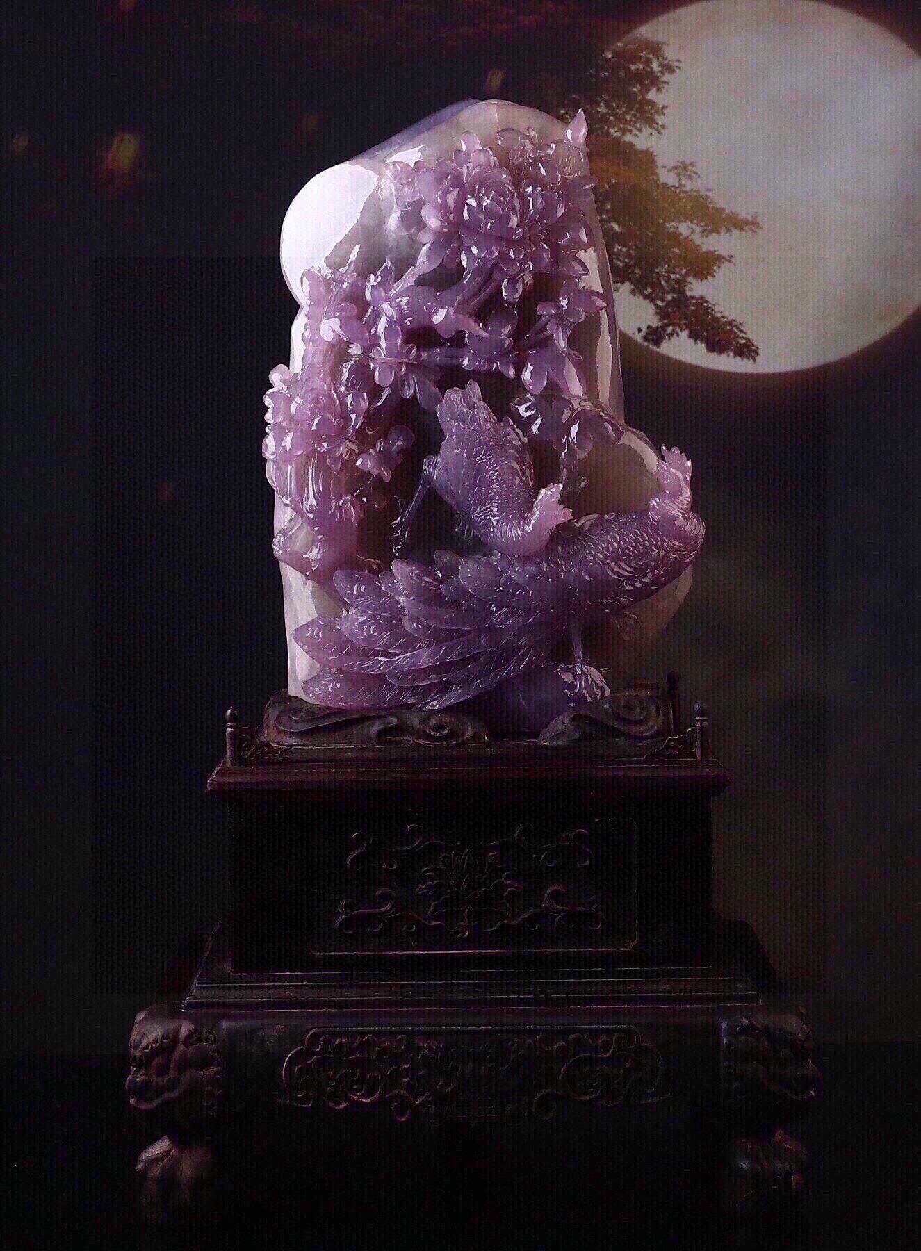 天然本寿山石 芙蓉石 手彫 花器 旧蔵 寿山芙蓉石螭龍鈕印章透彫細工