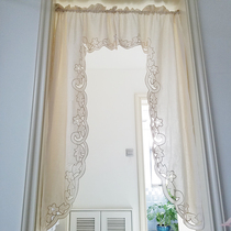(Foreign trade inventory * 100% cotton) slant sun half warm * this white disc with hollow craft curtain * large mantle curtain