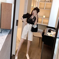 Рубашка, штаны, летний ретро модный комплект, коллекция 2021, в западном стиле