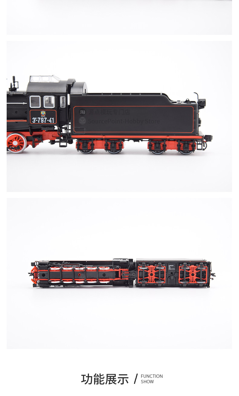 Модель машины 全新1:87苏联er蒸汽机车彷真模型收藏级俄罗斯e级火车成品jlkn026