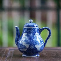 Green flower iced plum open window with a water kettle