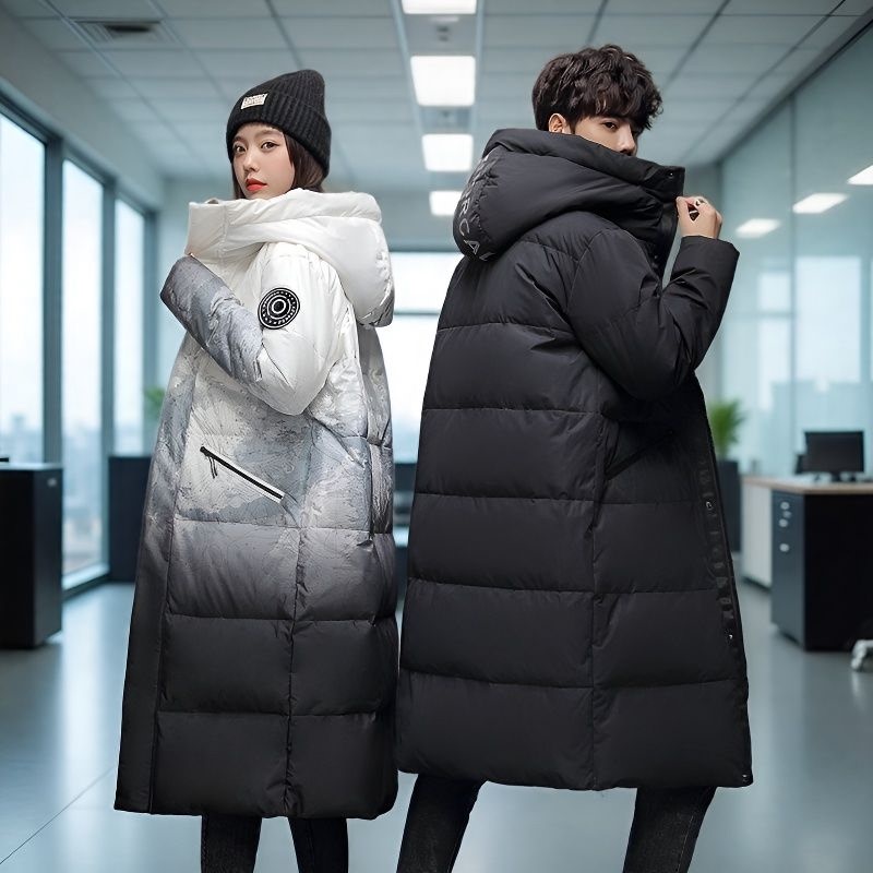 Special Clearance Sale: Couple's down Jacket for Men, 2025 Winter New Style, Gradient Color, Trendy, Thickened, Mid-Length Coat