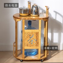 Tea-making integrated special electric kettle household small cabinet simple office wheeled tea car tea cabinet tea table