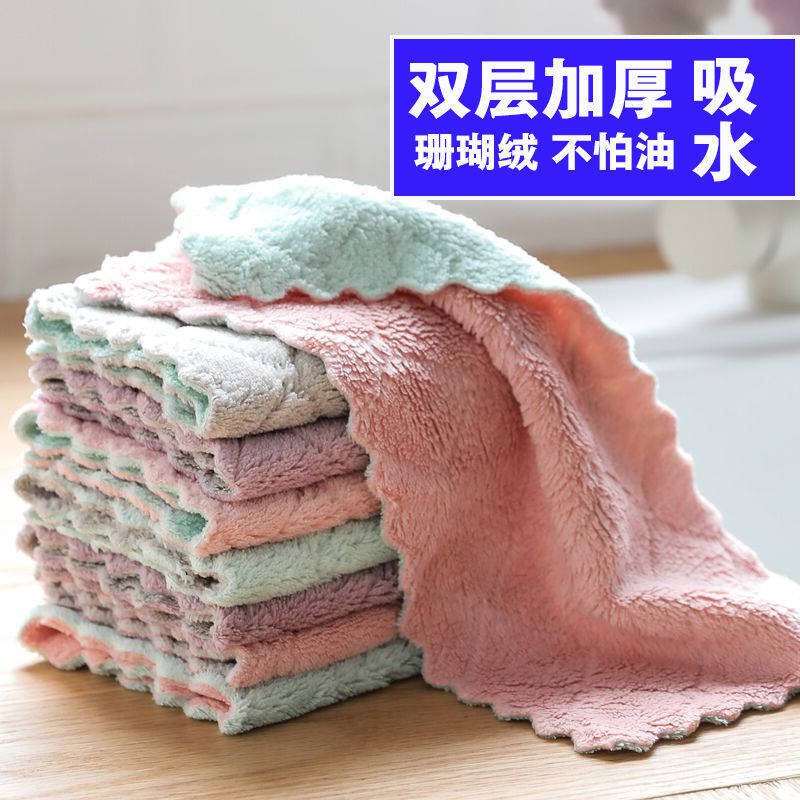 Dishwashing cloth not stained with oil home rubbing towels Absorbent Baggy cleaning cloth washed late cloth Korean kitchen to oil rag