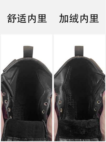 Martin boots men's 2026 spring and autumn new Huizhou British zipper men's casual leather shoes mid-top spring men's shoes