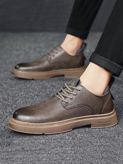 Martin boots men's low-top British style versatile men's casual leather shoes men's work boots spring and autumn men's shoes autumn