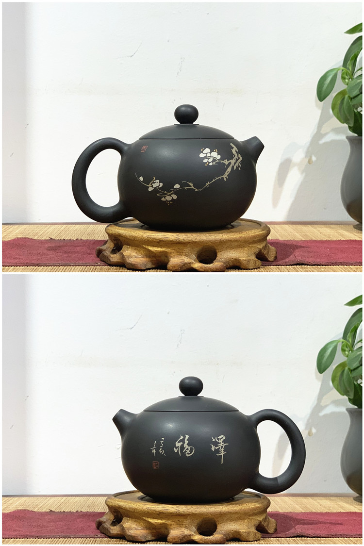 Shu also built water purple pottery teapot tea set suit household single pot of kung fu tea set violet arenaceous kettle ceramic clay POTS is not purple