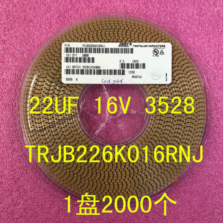 TRJB226K016RNJ tantalum capacitive B type 3528 22UF 16V 1 disc 2000