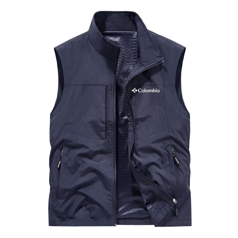 Colin Series 100% Nylon Summer Vest for Men, Outdoor Fishing and Photography Vest, Thin Inner Mesh Vest Jacket