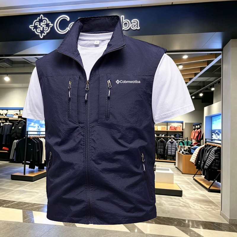 Colombia 2026 Spring and Autumn Men's Vest for Outdoor Fishing, Photography, Mountaineering, Nylon Multi-Pocket Workwear Jacket Colombia 2026 Spring and Autumn Men's Vest for Outdoor Fishing, Photography, Mountaineering, Nylon Multi-Pocket Workwear Jacket