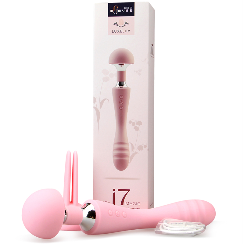 Eurasia Si i7 Women with a soft silicone Silicone Vibration Massage Stick Double Motor Fast Sensation Self Masturbator Waterproof Charge Self Masturbation