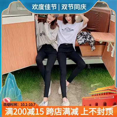 Interior pants women wear light leg artifact plus velvet thickening high waist elastic slim pants children 2019 New