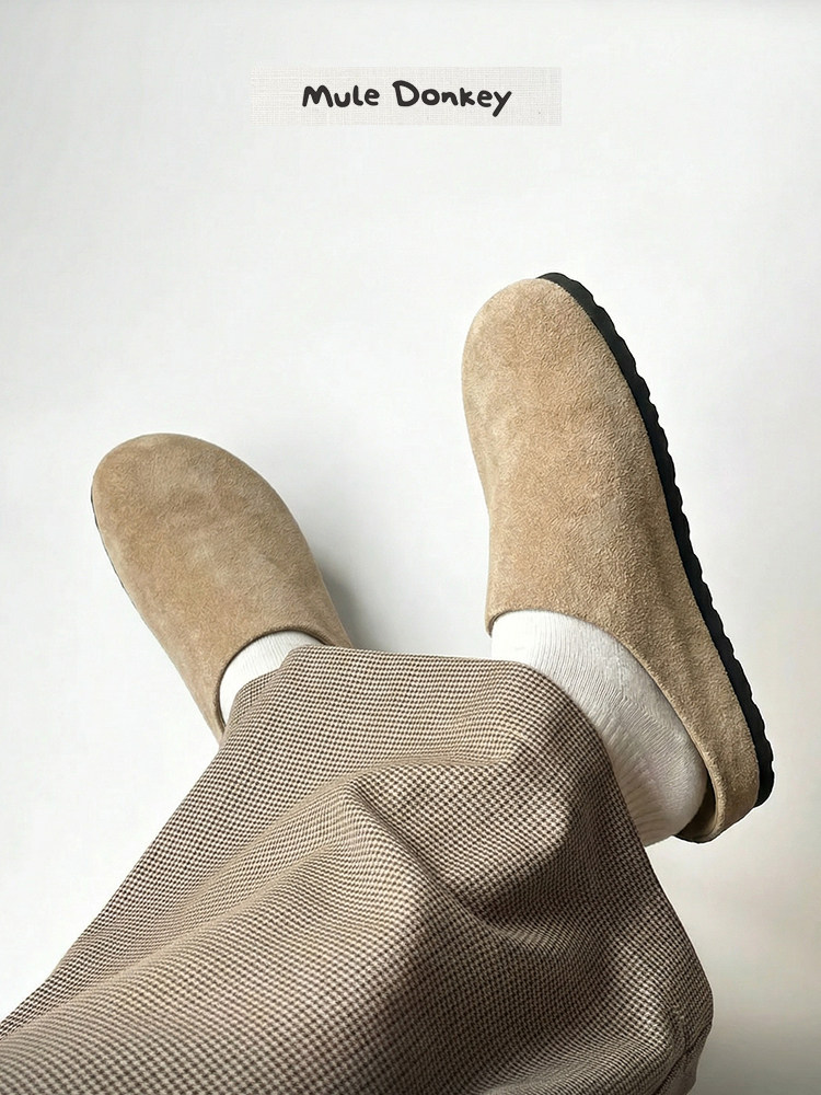 Mule Donkey Suede Loafer Mules