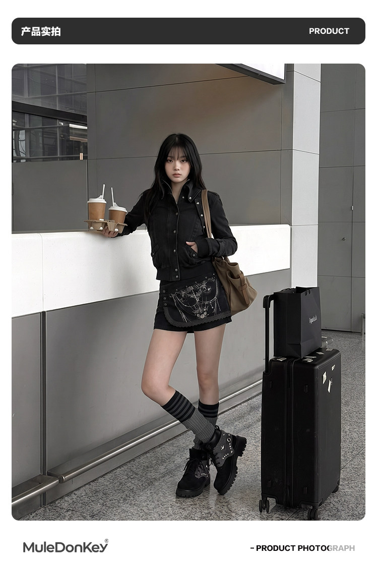 Mule Donkey Retro Lace-Up Platform Martin Boot