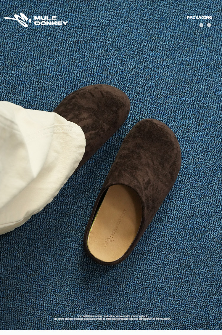 Mule Donkey Suede Loafer Mules