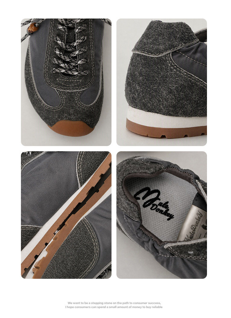 Mule Donkey Color-Block Lace-Up Gump Sneaker