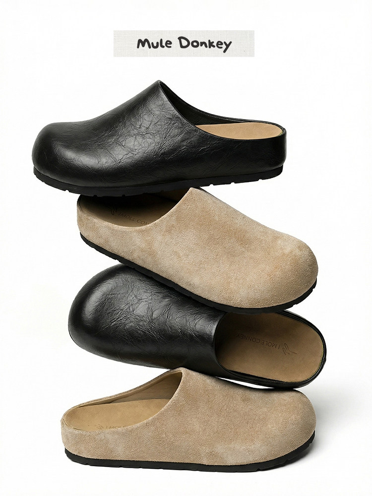 Mule Donkey Suede Loafer Mules