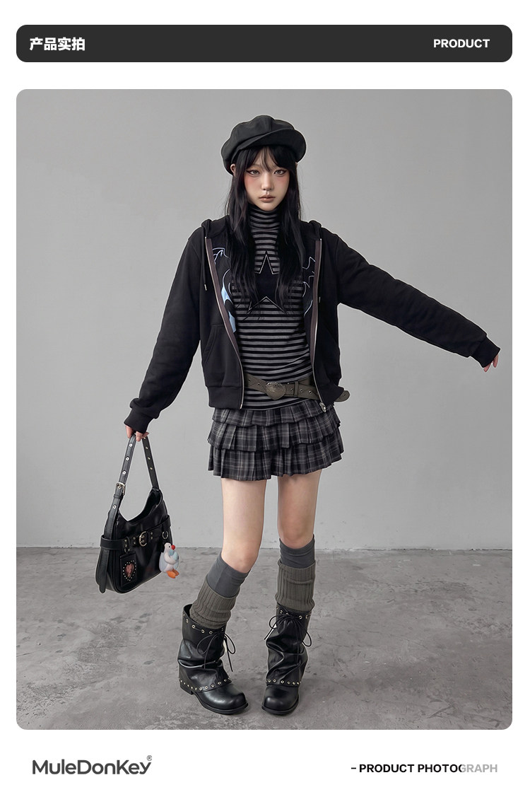Mule Donkey PU Studded Round-Toe Western Ankle Boot
