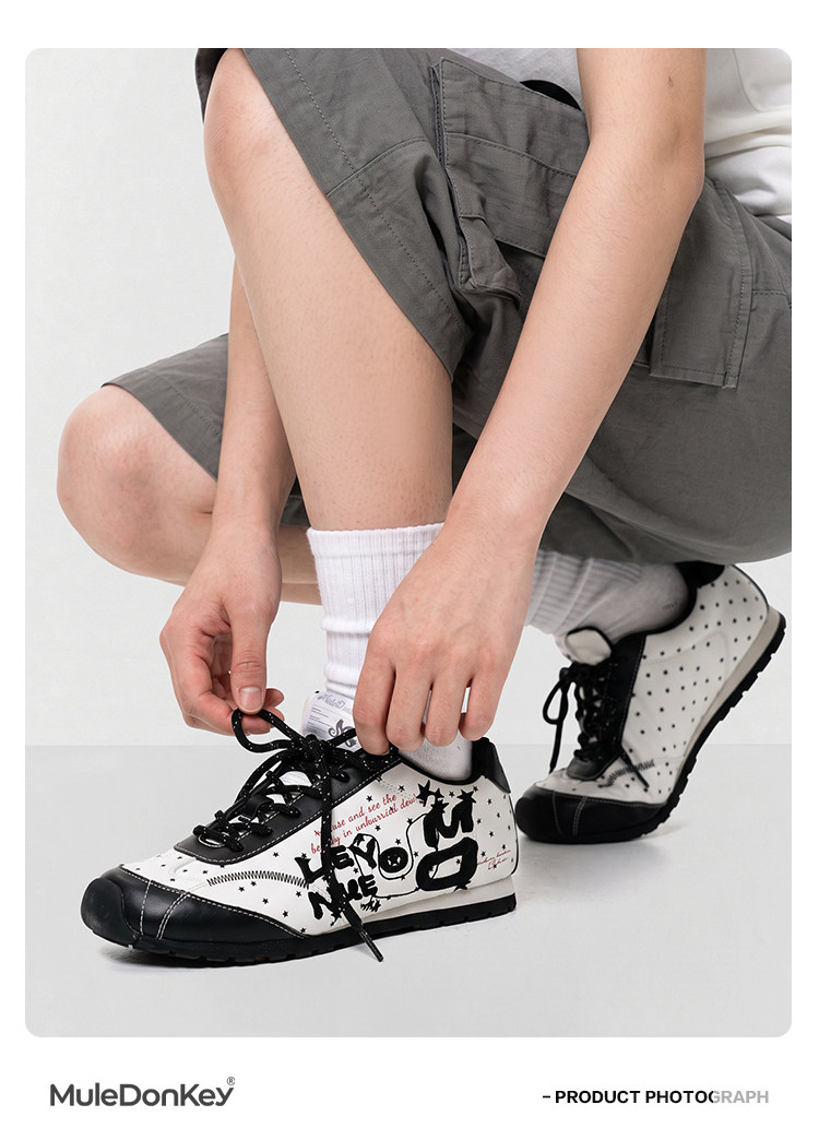 Mule Donkey Canvas Color-Block Chunky Trainer