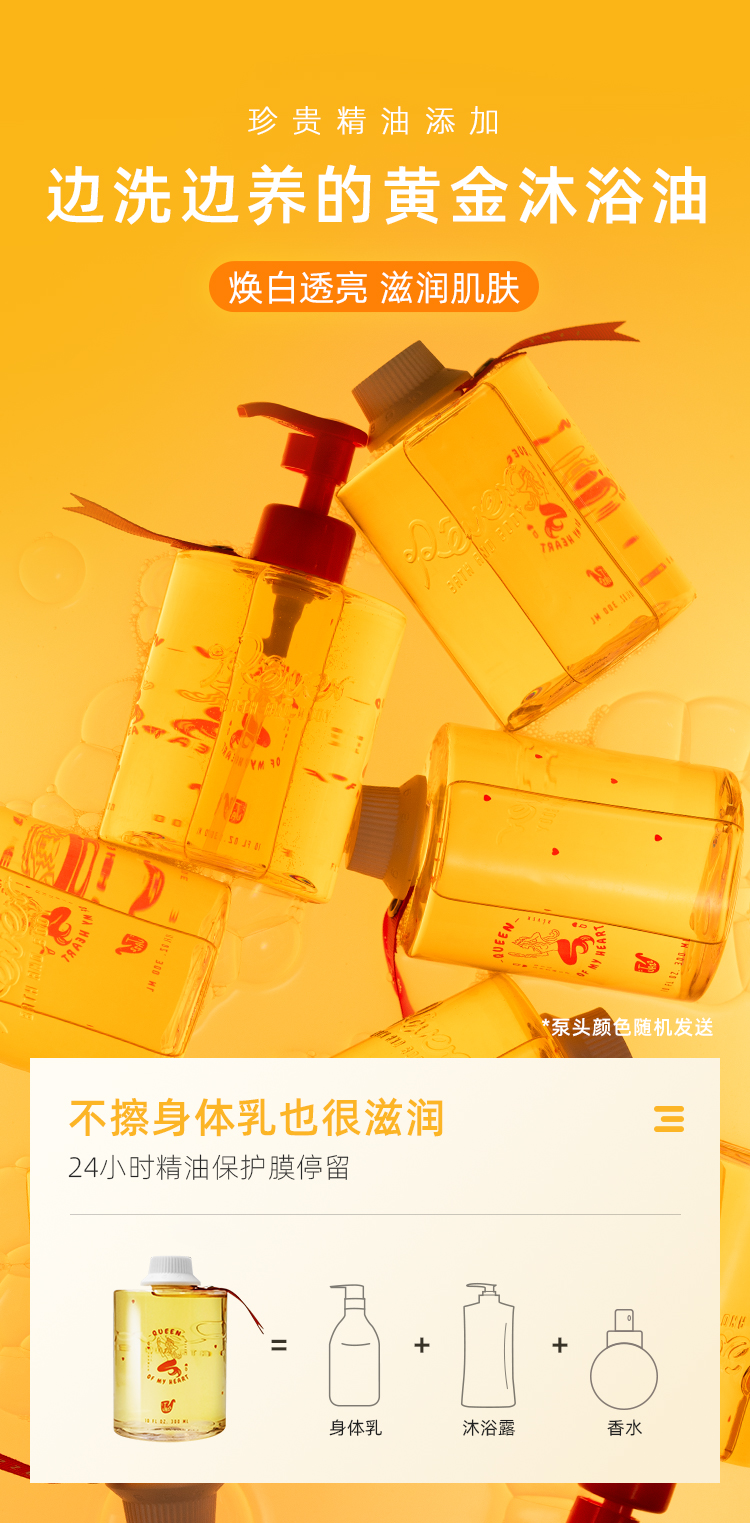 欧阳娜娜同款 Rever 黄金沐浴油 300ml 图1