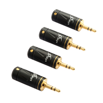 Taiwan MPS original Stegodon copper gold-plated fever headphones 3 5 stereo audio video recording plug