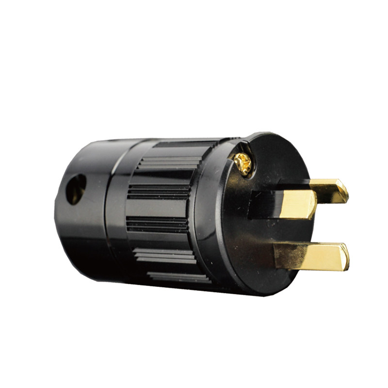 Taiwan MPS original Hercules-AUG national standard head copper gold-plated fever speaker HiFi power plug import