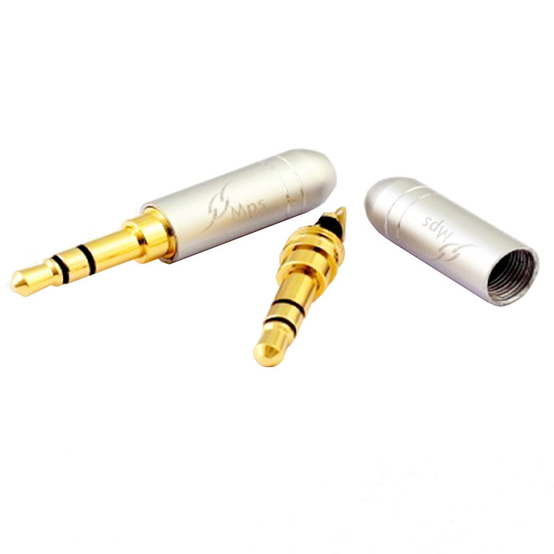 Taiwan MPS original Falcon-3 5 brass gold-plated aluminum shell fever headphone repair stereo 3 5 plug
