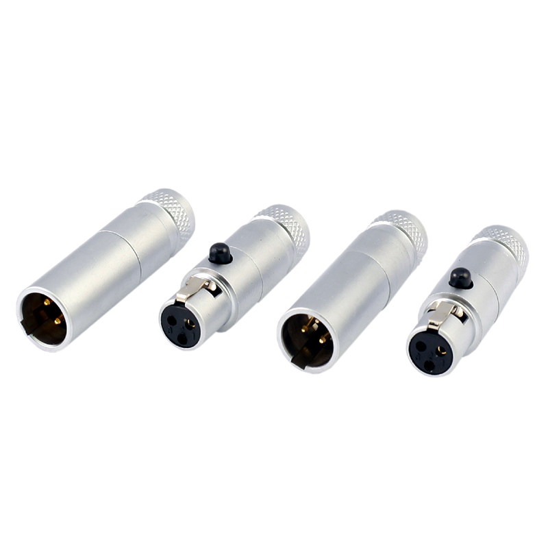 Taiwan MPS original import Little bee-W M gold-plated mini small four-core three-core balanced xlr plug