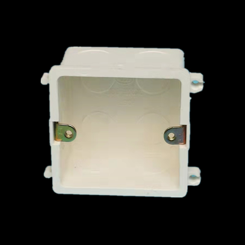 Zhongcai Flame Retardant PVC Wire Box Type 86 Assembled Box Open Box Dark Box Octagonal Wire Box Home Improvement Project White