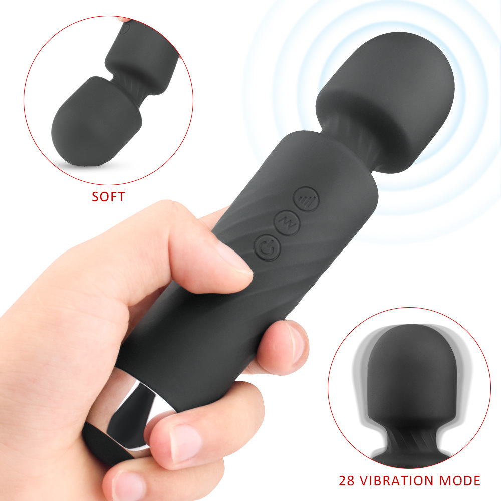 Japanese Action Massager Hand Charging Holding Type Shock Silicone Massage Stick Shoulder Neck Waterproof Multifunction Full Body Knocks Hammer