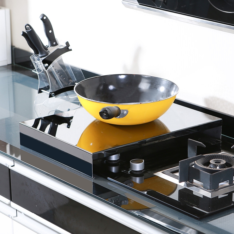 Zhu shopkeeper stainless steel furnace cover plate Angle of induction cooker base gas a kitchen shelf