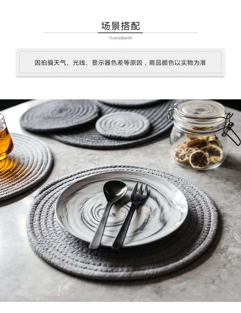 Tao soft contracted Japanese table as against the hot heat home meal pad insulation bowl mat mat pot pad fabric cup mat