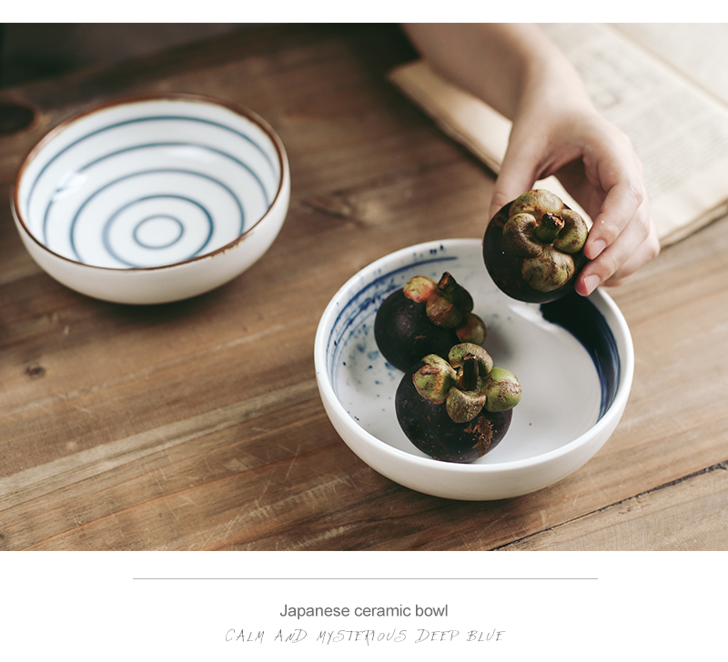 Tao soft is 6 inch ceramic tableware under the glaze color Japanese noodles in soup bowl bowl household rainbow such as bowl soup bowl, lovely rainbow such use
