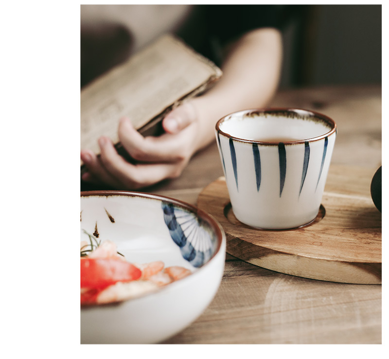 Tao soft vintage single Japanese hand - made ceramic cups tea cup of creative household contracted tea cups, sample tea cup