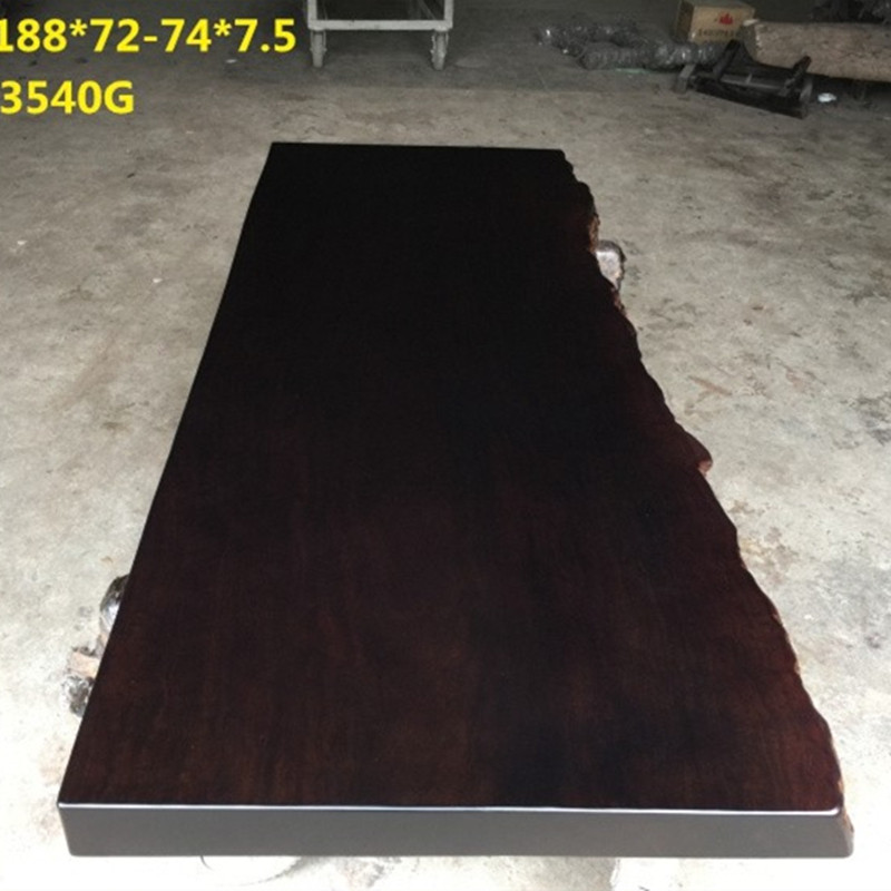 Size: 188-72-74-7 5 black sandalwood large board solid wood log tea table tea table desk painting case table