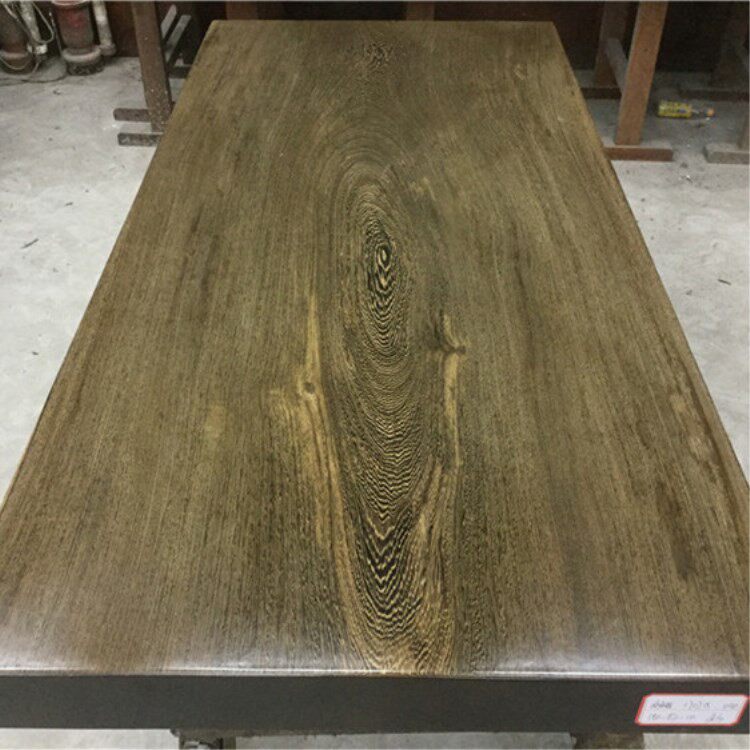 Size: 180-83-10 Chicken wing wood large board log dining table Mahogany furniture New Chinese style home improvement coffee table table