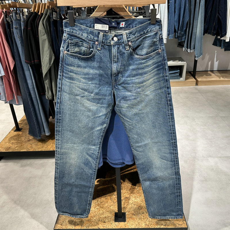 Levis Men's Blue Label 2026 Spring Japanese-Made Washed Selvedge Straight-Leg Jeans 0033V-0006 Levis Men's Blue Label 2026 Spring Japanese-Made Washed Selvedge Straight-Leg Jeans 0033V-0006