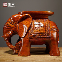 Rosewood carving Elephant shoe stool solid wood elephant stool Handicraft ornaments mahogany home living room decoration