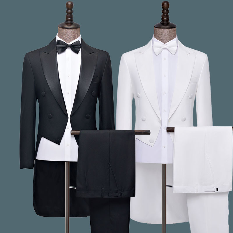 Tuxedo Men's Slim Fit Formal Suit Men's Chorus Suit Stage Performance Costume Magic Men's Tuxedo
