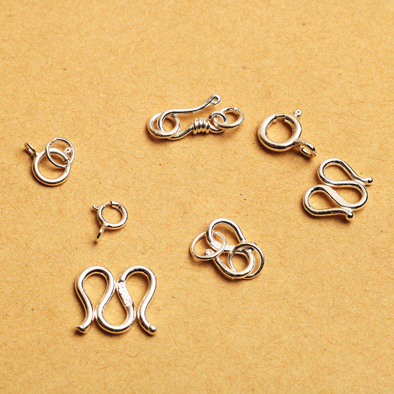 Necklace Broken Chain Repair Buckle Hand Condensed the repair button Pearl Necklace buckle anti-open buckle handmade buckle accessories Joint