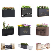 Outdoor Partition Stainless Steel Flower Case Outdoor Iron Art Combined Floral Flowers Shelf Sales Department Square Flower Beds Custom