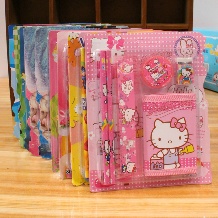 Stationery set gift box Children's birthday gift Kindergarten start small gift Student prize Coin purse reward