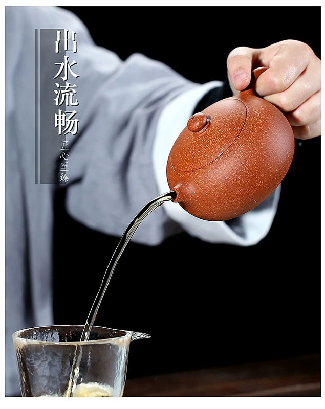 các loại ấm tử sa Yixing nồi cát tím nguyên chất handmade hộ gia đình ấm trà đích thực ban đầu quặng xuống dốc bùn Xishi nồi Kung Fu bộ trà ấm tư sa bộ trà đạo hắc tử sa