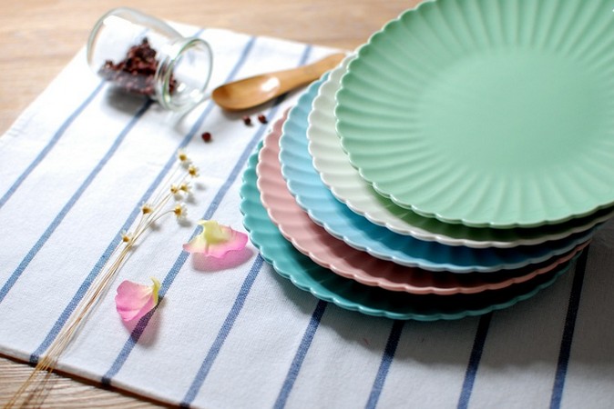 Jingdezhen ceramic plates sweetheart cake fruit steak plate element 8 "boreal Europe style is the snack plate